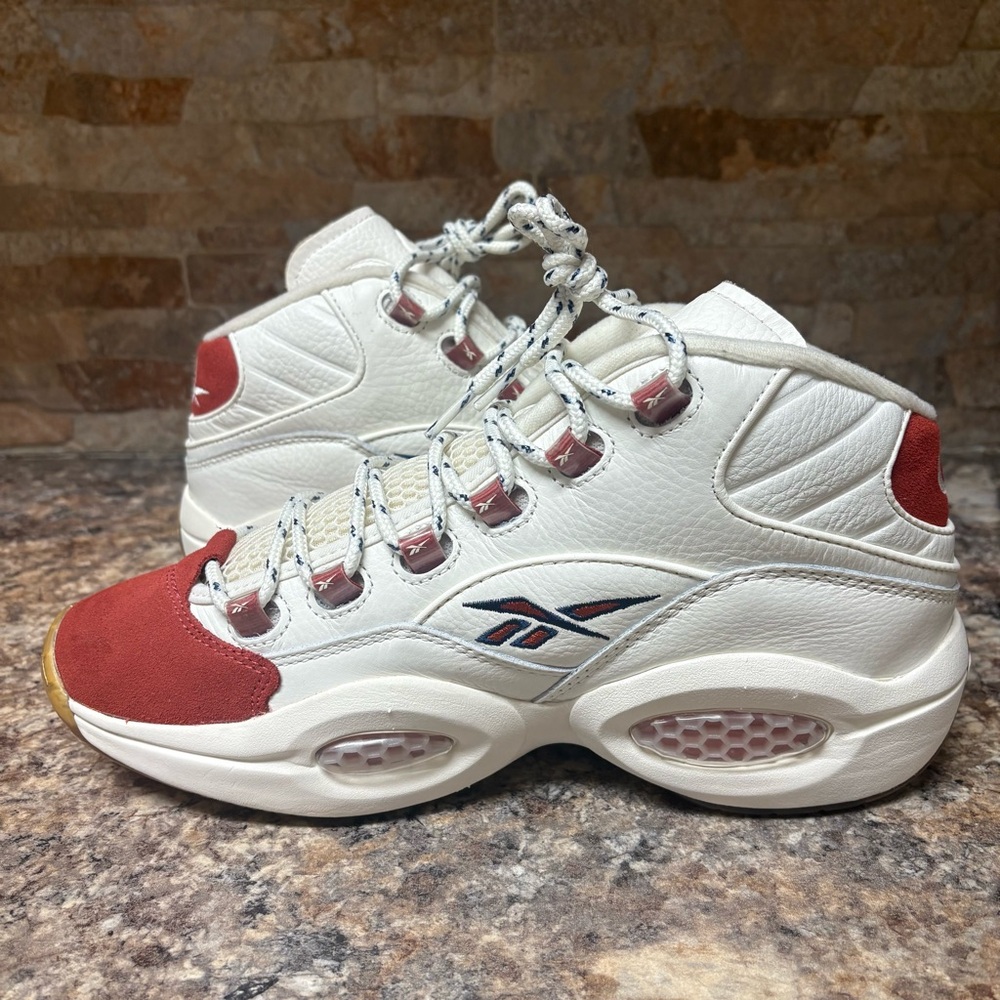 Reebok Iverson Question Vintage Red Toe Size 9 - Picture 7 of 9